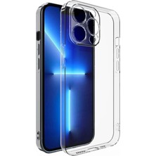 Hobilinka Ally iPhone 13 Pro 6.1inç Kılıf Kamera Korumalı Ultra Ince Şeffaf Silikon KILIF-(5775)