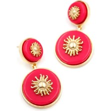 Güneş Küpe - Pembe