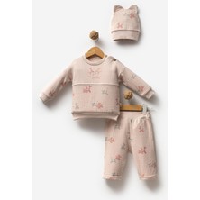 Bubbles %100 Pamuk Bırth Part Fiyonk Kız Bebek 2'li Takım