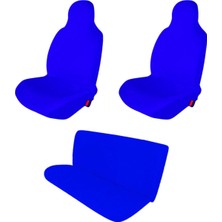Antwax Opel Corsa Baskısız Oto Koltuk Servis Kılıfı Ön Arka Takım Mavi