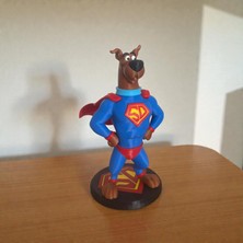 Valyria Store Scooby Doo Süper Kahraman Figürü 24 cm | 3D Baskı El Boyaması Dekoratif Koleksiyon Biblo
