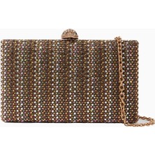 Kurt Geiger Crystal Kensington Taşlı Lüks Tasarım Kadın Clutch Çanta