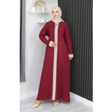 Sefa Merve Şile Bezi Elbise 3840-04 Bordo