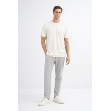 Cazador Erkek Modal Kumaş Basic Regular Fit 44105 Ekru