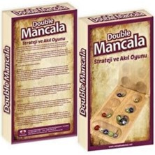 Feyza Design 2 Kişilik Ahşap Cam Taşlı Mangala Oyunu - Eğlenceli Strateji