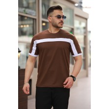 Moda Loris Erkek Şerit Detaylı Kısa Kollu T-Shirt
