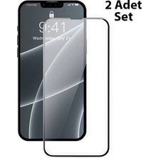 Hobilinka Baseus iPhone 13 Mini 0.23MM Full Kavisli Ekran Koruyucu Cam 2 ADET-(5775)