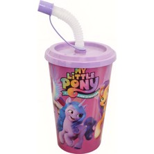 Formzen Tuffex Lisanslı Pp Kapaklı Pipetli Bardak Asortili (Pony)