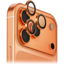 Piili Imperium iPhone 17 Pro/17 Pro Max Safir Ar-Af Lens Koruyucu-  Turuncu