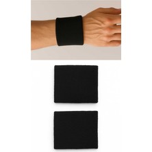 Feyza Design 2 Adet Taraftar Havlu Bileklik - Siyah Spor Aksesuarı