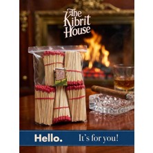 The Kibrit House  250GR Mum Yanı Konsept Lüks Kırmızı Renkli Şömine/puro Kibriti