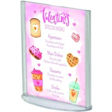 Snapper A5 Oval Tabanlı Masaüstü Şeffaf Föylük Broşürlük Fiyatlık 10LU Paket