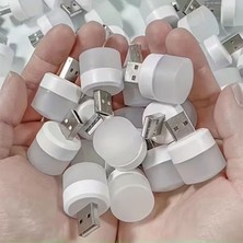 Hobilinka USB Mini Top LED 10’lu Aydınlatma Seti – Beyaz Renkli Gece Lambası, Enerji Tasarruflu Mikro Le