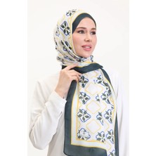 Desenli Soft Şal 70269-01 Sarı Antrasit