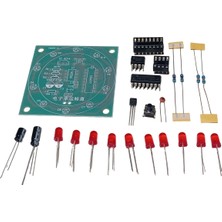 Devre Dünyası Dc 3-5V Rulet Dairesel Sırayla Yanan LED Kendin Yap Hobi Devresi Dıy Lehimleme Kiti Demonte(Montesiz)