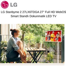 Lg Stanbyme 2 27LX6TDGA 27" 70 Ekran Webos Smart Dokunmatik Taşınabilir LED Tv
