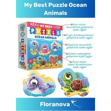 Feyza Design Eğitici Çocuk Puzzle Seti - Oklar ve Hayvanlar Teması