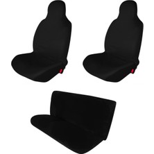 Antwax Opel Combo Baskısız Oto Koltuk Servis Kılıfı Ön Arka Takım Siyah