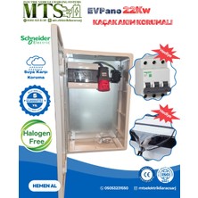 MTSevcharger 22 Kw 5*32 Schneider Kaçak Akım Roleli 60 40 20 cm İP66 Abs Taşınabilir Elektrikli Araç Şarj Cihazı Kombinasyon Panosu Dış Ortama Uygun Halogen Free