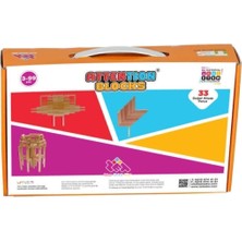 Feyza Design Doğal Ahşap Zeka Oyunu 33 Parça, 3 Yaş ve Üzeri Çocuklar Için