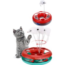 Feyza Design Evcil Hayvan Yaylı Fareli Toplu Tek Katlı Çember Oyuncak