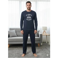 LXL Erkek Uzun Kollu Pijama Takımı Alt Üst Takım