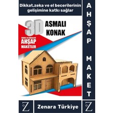 Feyza Design Çocuklar Için Renkli 3D Ahşap Puzzle Geliştirici Oyuncak