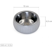 Balkan Grup Mikopet Organik Seramik Mama Kabı Gri