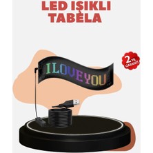 Kayan Yazı Destekli Rgb LED Reklam Paneli USB ile Kolay Kurulumlu