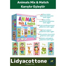 Feyza Design Çocuklar Için Eğitici Animals Mix & Match Oyun Seti