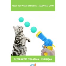 Feyza Design Renkli Peluş Top Fırlatan Interaktif Kedi Oyuncağı 31 Parça