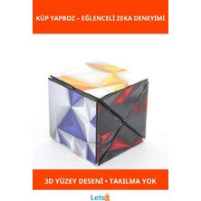 Feyza Design 3D Desenli Sihirli Küp Yapboz Eğlenceli Zeka Oyunu