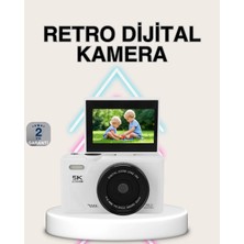 5k Dijital Kamera Otofokus Wifi Aktarım ve 18X Dijital Zoom