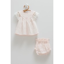 Caramell Smıle Müslin Alt Üst Takım - Pembe - 74-80 cm Pembe