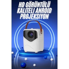 Hd Ayaklı Portatif Projeksiyon Cihazı Bluetooth Wifi Akıllı Android Işlemcili