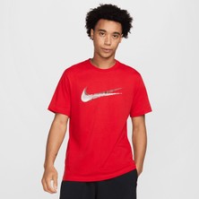 Nike Sportswear 12MO Swoosh Erkek Kırmızı T-Shirt