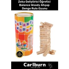 Feyza Design Denge Rulo Oyunu - Ahşap Eğitici Parti ve Aile Oyunu