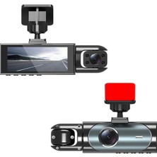 Sezy 1080p Full HD 3" Ekran 2 Kameralı Wifili Araç Kamerası Geri Görüş Gece Görüşlü Araç İçi Kamera