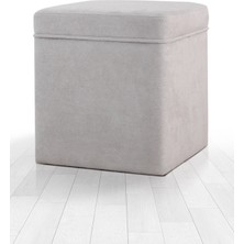 Lorence Home Mosvile Sandıklı Puf Gri