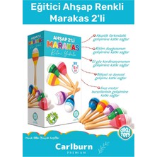 Feyza Design Renkli Ahşap Marakaslar Çocuklar Için Eğitici Oyuncaklar