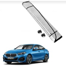 Abnturk Metalize Büyük Boy 140CM x 70CM Boyutunda Vantuzlu Araç Için Ön Cam Güneşliği