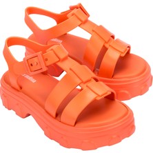 Mini Melissa Ella Infantil Preto Kız Çocuk Sandalet Turuncu 36442