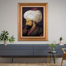 Giyense Altın Çerçeveli Dekoratif Paspartulu Tablo A1042