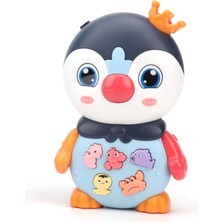 Penguen Eğitici Bebek Piyanosu - Lacivert (Lisinya)