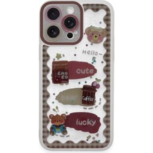 Magicool Iphone 14 Pro Max Kılıf Sweet Desenli Silikon Kapak - Şeffaf