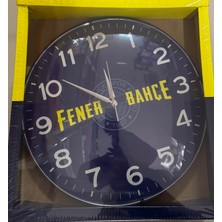 Lisinya Duvar Saati  Lacivert Sarı