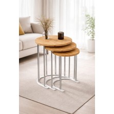 3lü Yuvarlak Zigon Sehpa