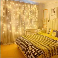 8 Fonksiyonlu Peri Perde LED Uzaktan Kumandalı Günışığı Perde Peri LED (3 mt x 3 Mt) - Lisinya