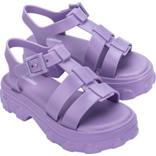 Mini Melissa Ella Infantil Preto Kız Çocuk Sandalet Mor 36442