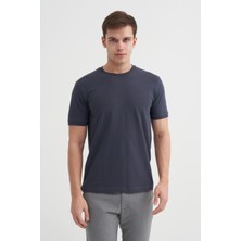 Cazador Erkek Antrasit Bisiklet Yaka T-Shirt 46200